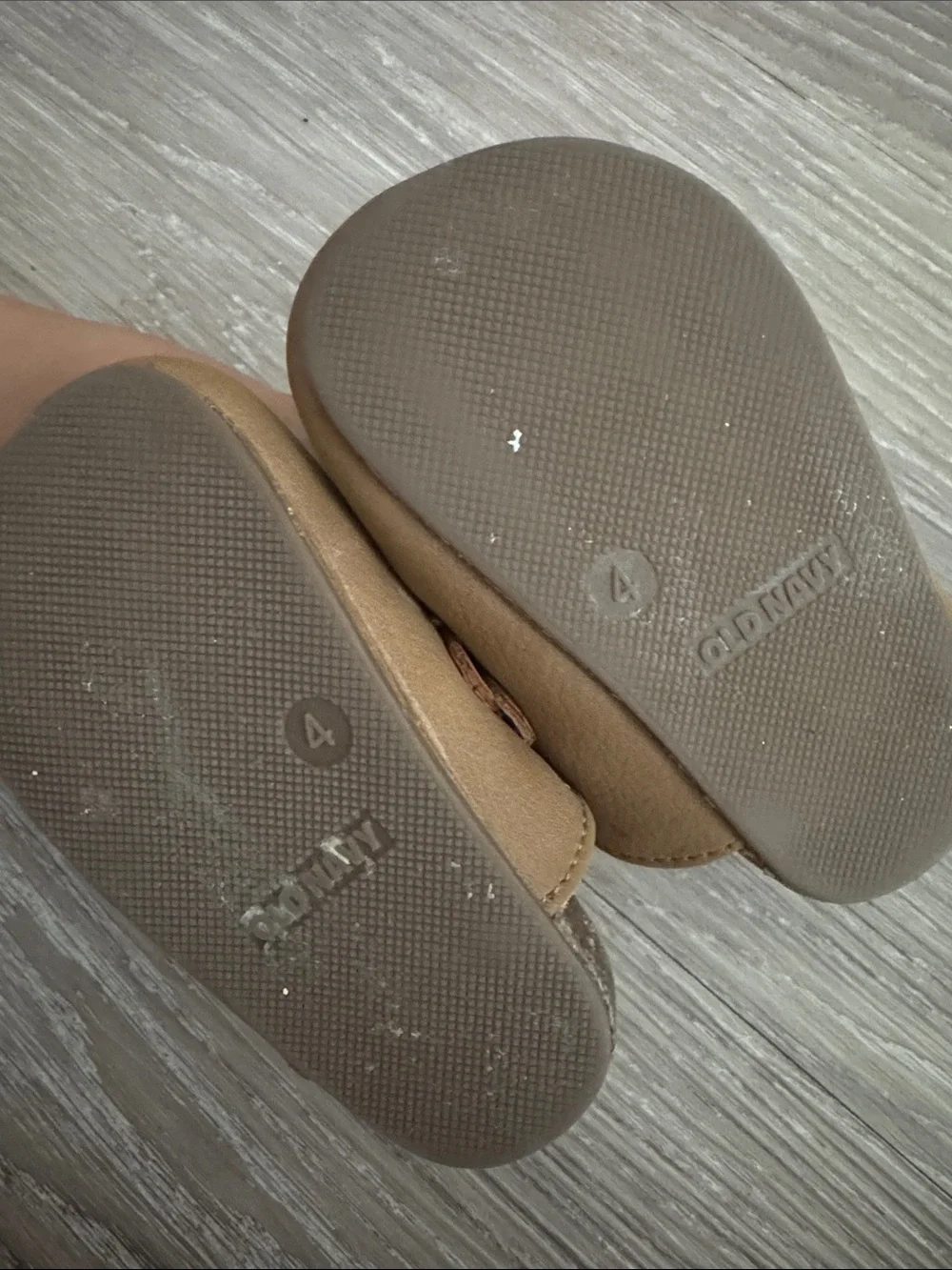 Old Navy Toddler Tan Faux-Suede Slip-On Buckle Shoes